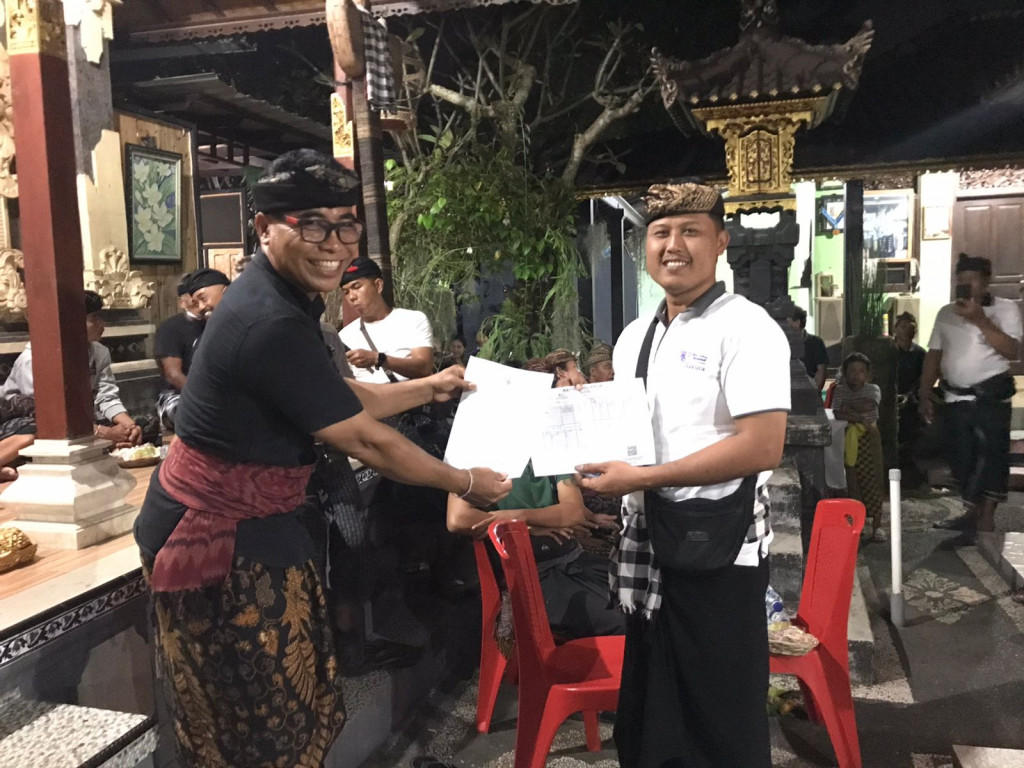 Implementasi Dalung Smartvillage, Penyerahan Akta Kematian di Banjar Celuk, Desa Dalung